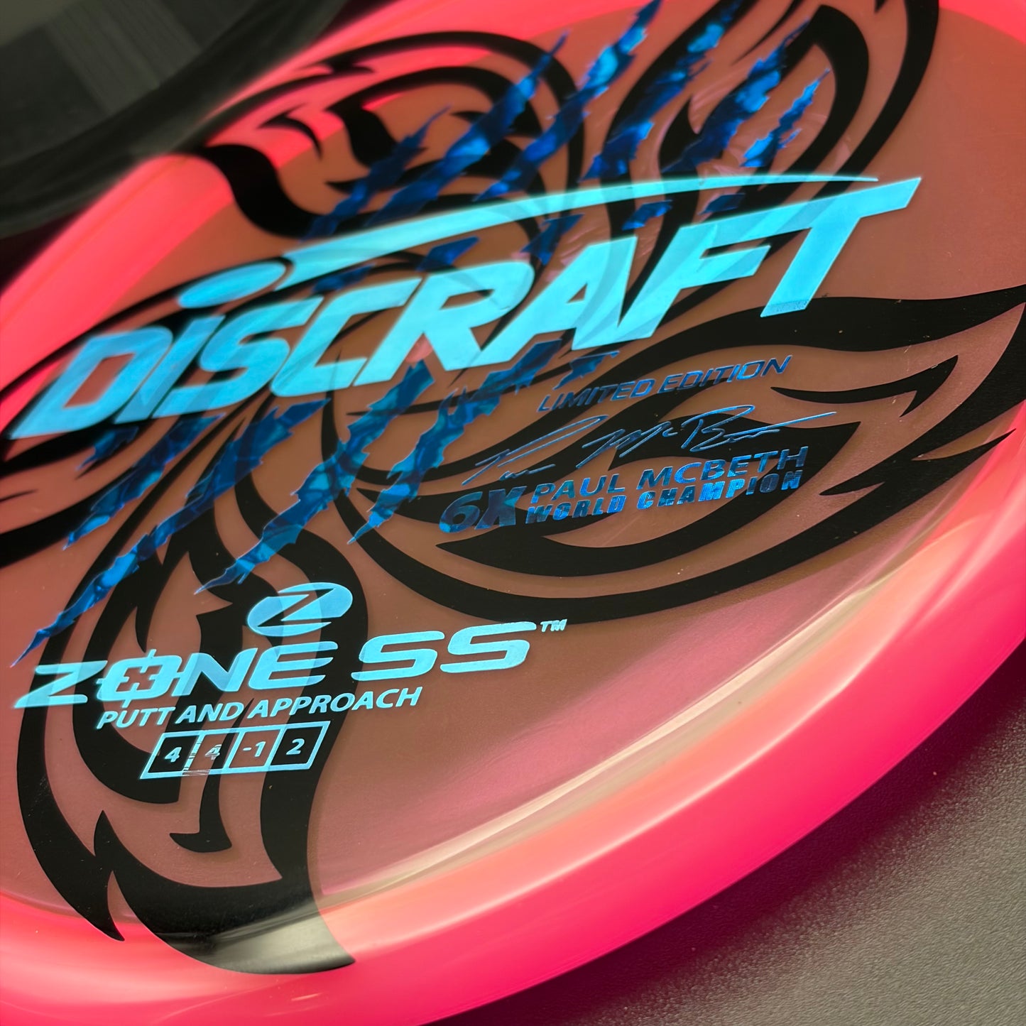 Lore | Discraft Paul McBeth 6x Claw Limited Edition Z Zone SS | Blue Holo/Blue Cell/Holo Ghost | 176g