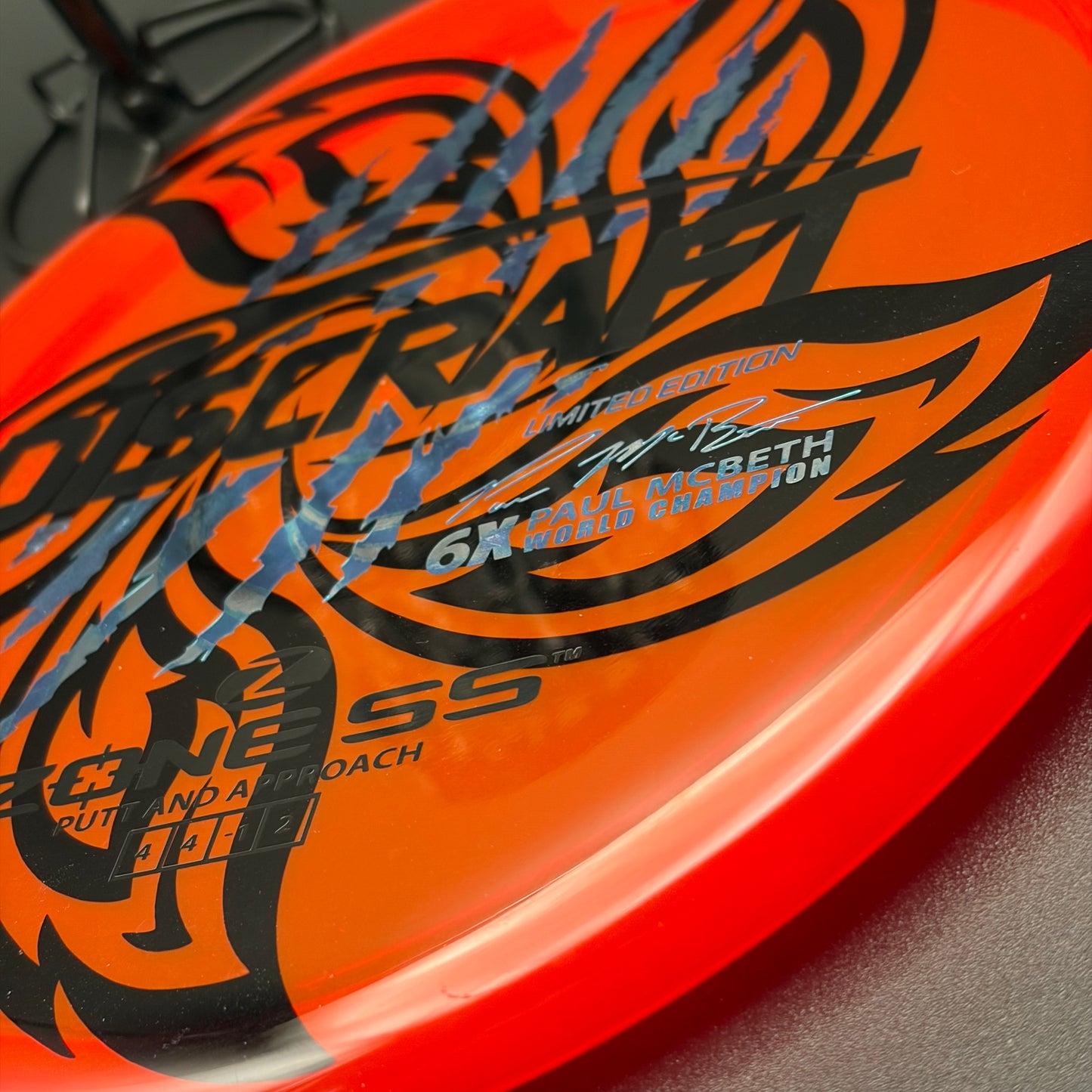 Lore | Discraft Paul McBeth 6x Claw Limited Edition Z Zone SS | Black/Colorshift/Holo Ghost | 175g