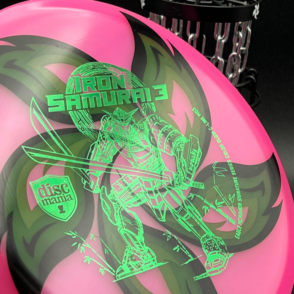 LORE | Discmania Eagle McMahon Iron Samurai 3 Color Glow C-Line MD3 | Green Stamp | 181g