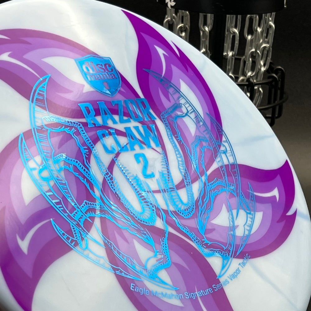 LORE | Discmania Eagle McMahon Signature Series Razor Claw 2 Vapor Lux Tactic | Blue Stamp | 175g