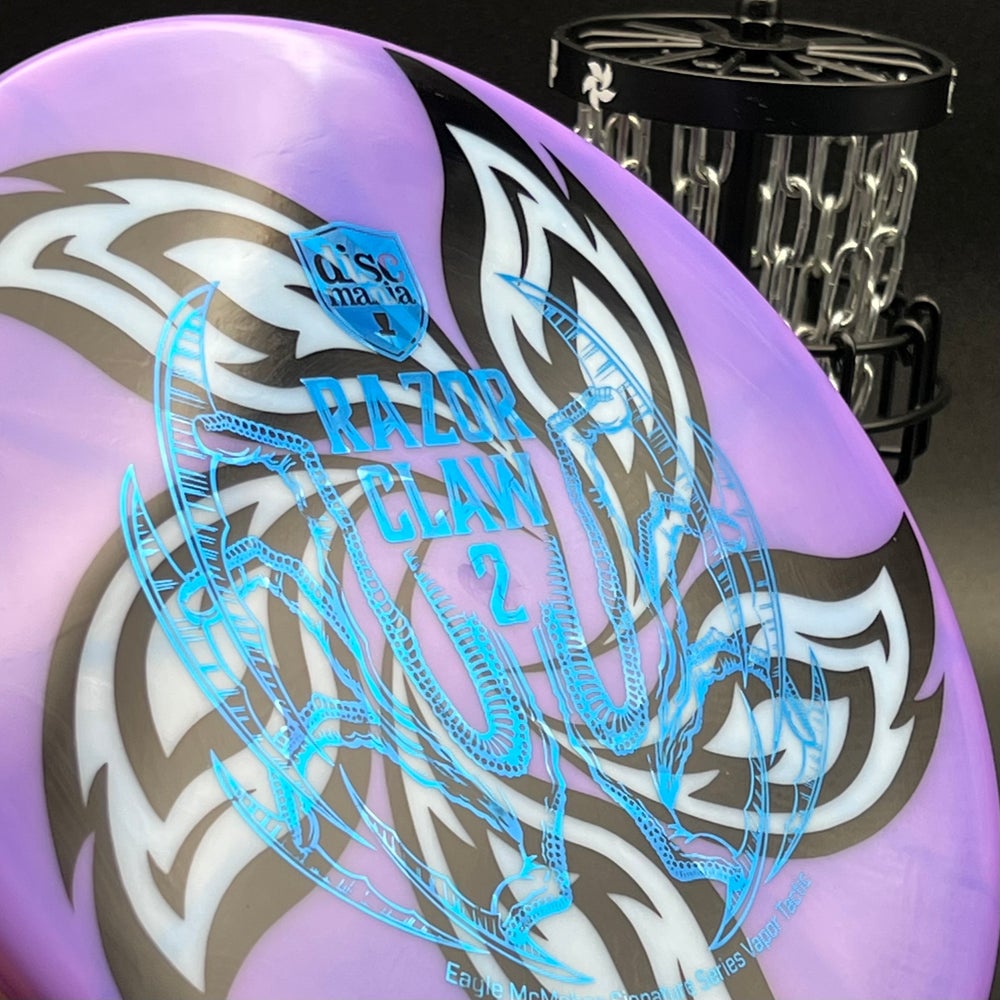 LORE | Discmania Eagle McMahon Signature Series Razor Claw 2 Vapor Lux Tactic | Blue Stamp | 176g