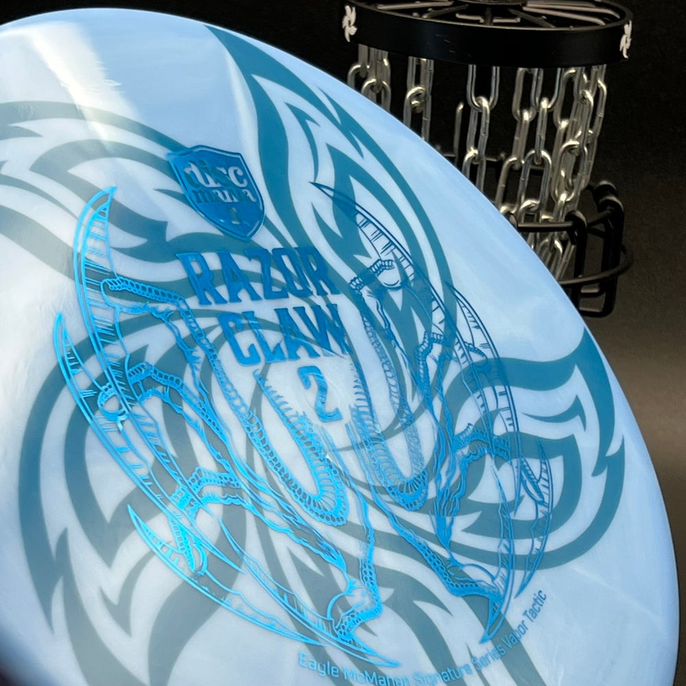 LORE | Discmania Eagle McMahon Signature Series Razor Claw 2 Vapor Lux Tactic | Blue Stamp | 177g