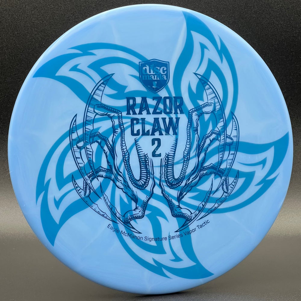 LORE | Discmania Eagle McMahon Signature Series Razor Claw 2 Vapor Lux Tactic | Blue Stamp | 177g
