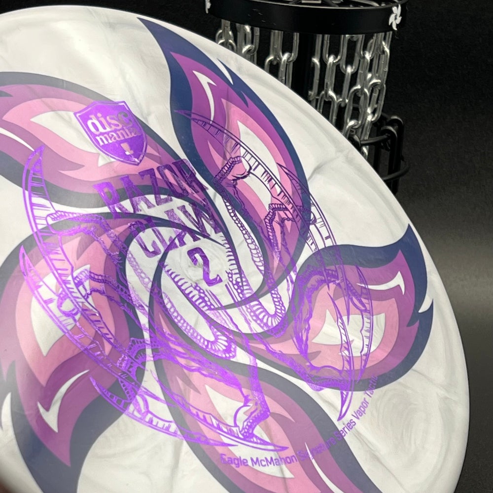 LORE | Discmania Eagle McMahon Signature Series Razor Claw 2 Vapor Lux Tactic | Purple Stamp | 176g