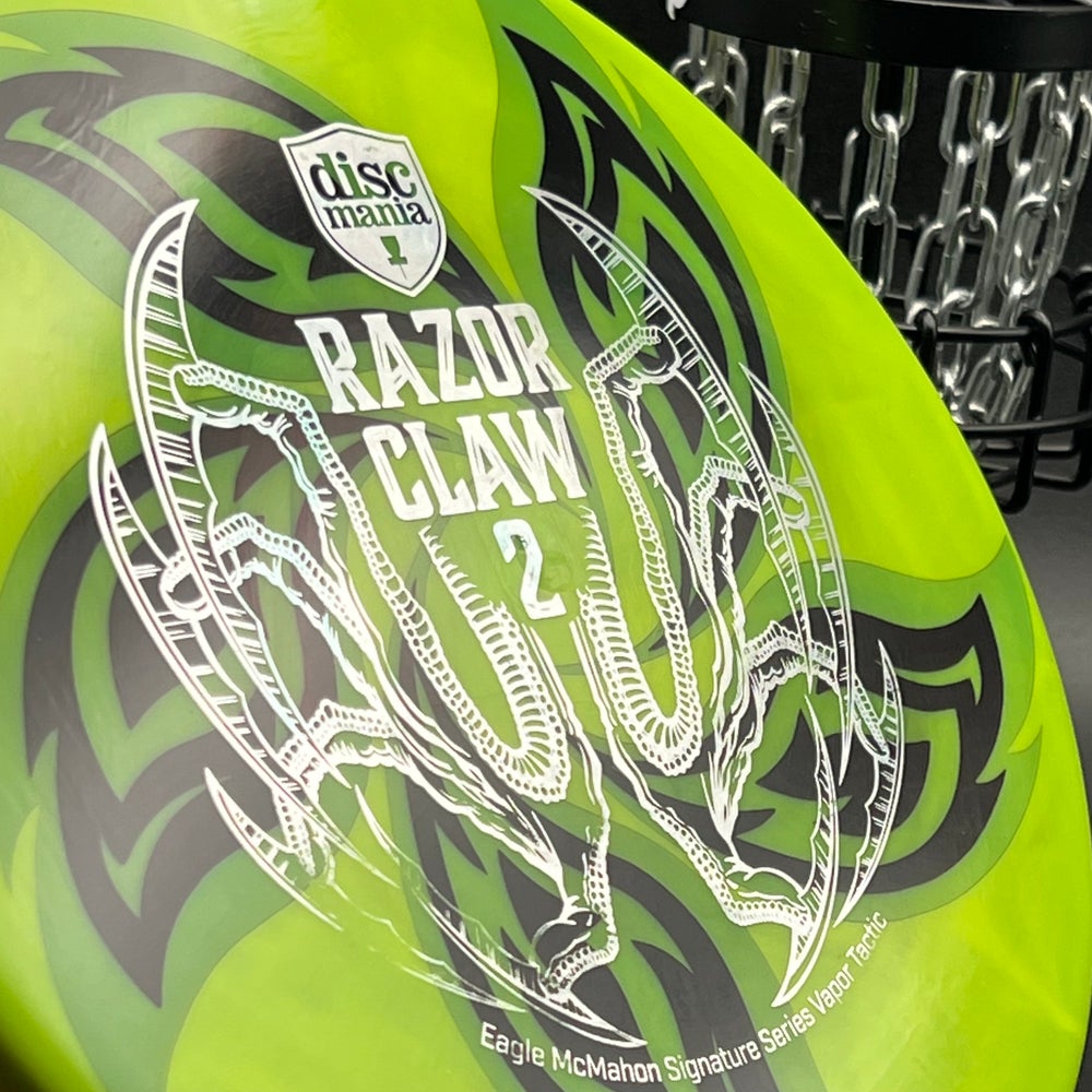LORE | Discmania Eagle McMahon Signature Series Razor Claw 2 Vapor Lux Tactic | Silver Stamp | 177g