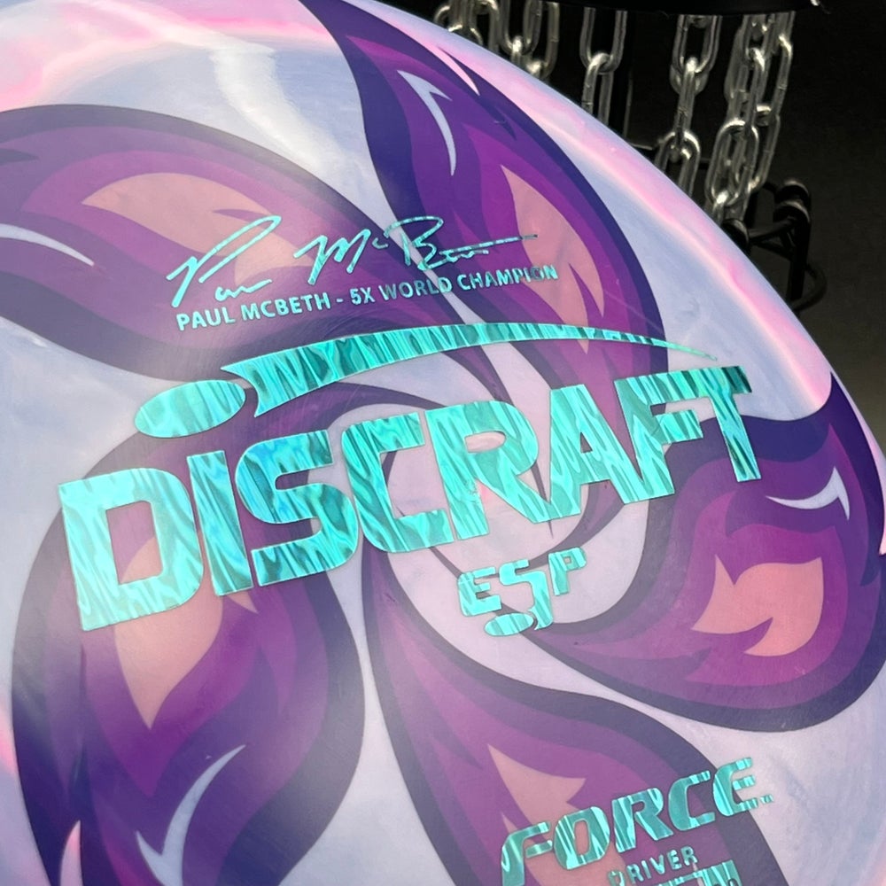 LORE | Discraft 5x Paul McBeth ESP Force | Blue Waterfall Stamp | 176g