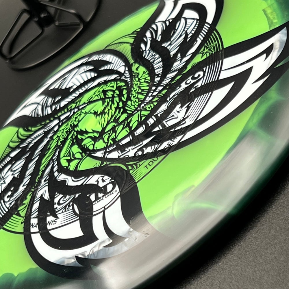 LORE | Dynamic Discs 2022 Kona Panis Tour Series Orbit Escape | Black/Money Stamp | 175g #6