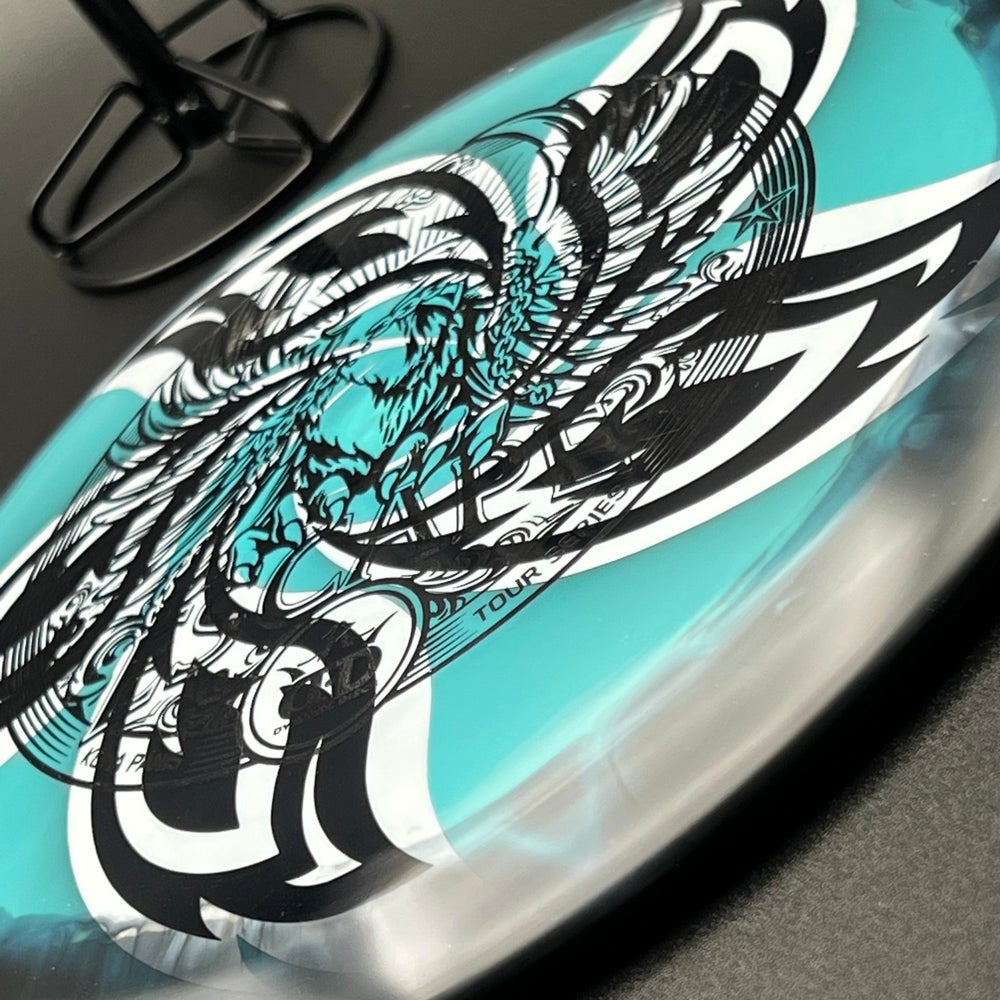 LORE | Dynamic Discs 2022 Kona Panis Tour Series Orbit Escape | Black/Pink Flowers Stamp | 175g #7