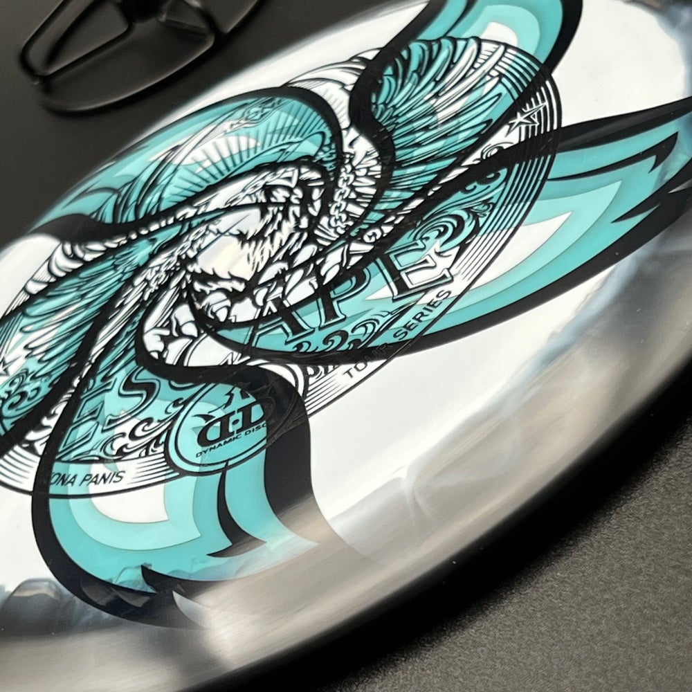 LORE | Dynamic Discs 2022 Kona Panis Tour Series Orbit Escape | Black/Pink Flowers Stamp | 175g #8