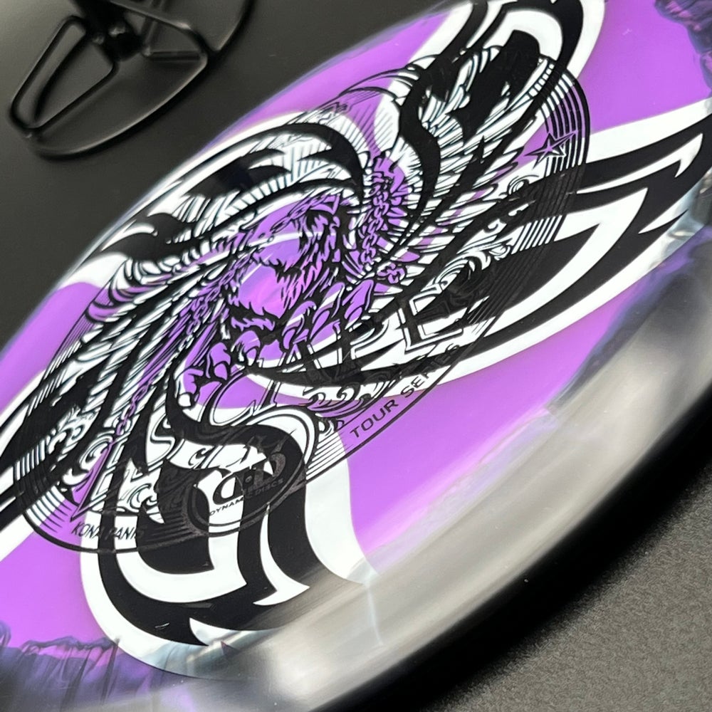 LORE | Dynamic Discs 2022 Kona Panis Tour Series Orbit Escape | Black/Shatterberry Stamp | 175g #13