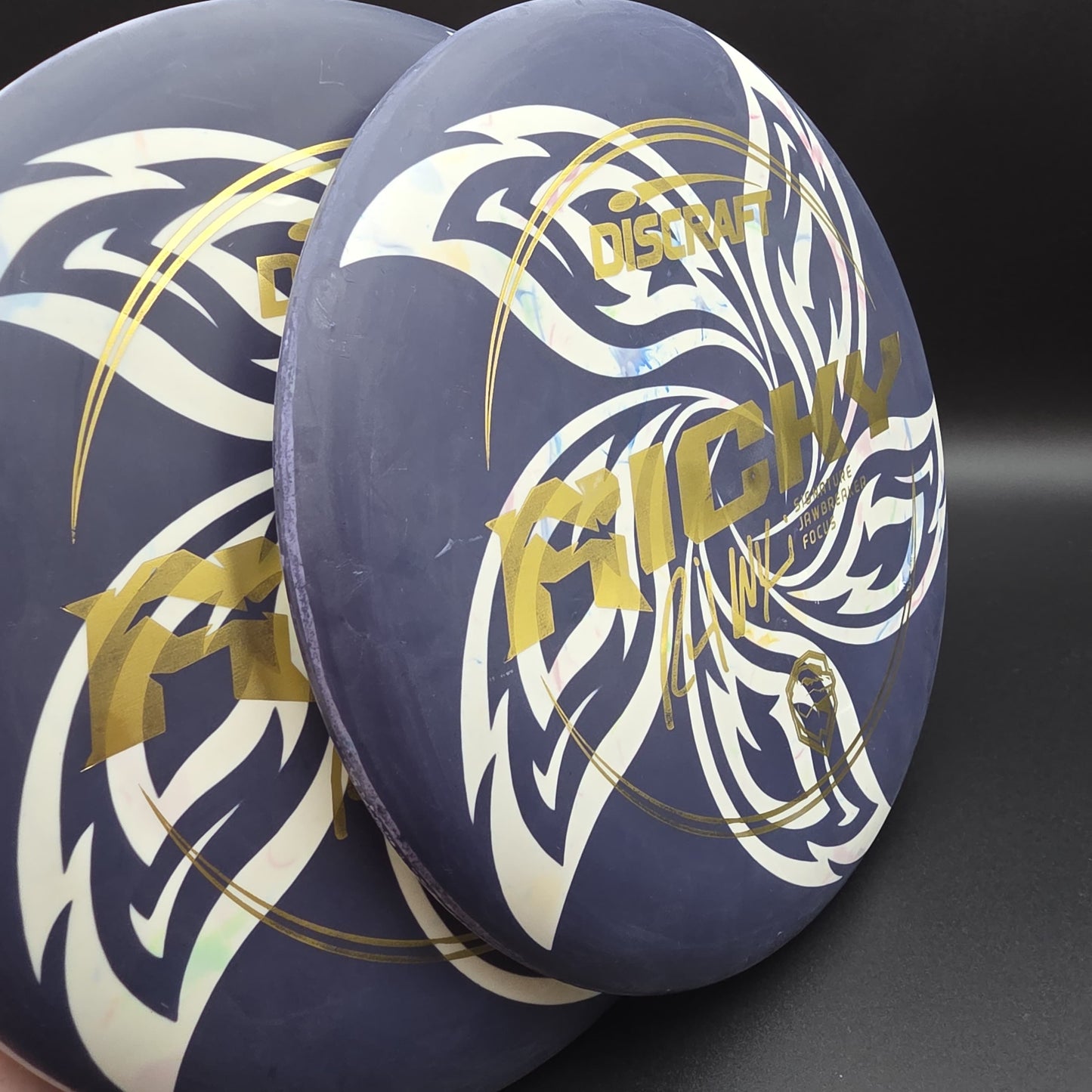 Lore (Pair) | Discraft Rick Wysocki Signature Jawbreaker Focus | Gold/Holo Circles | 174g