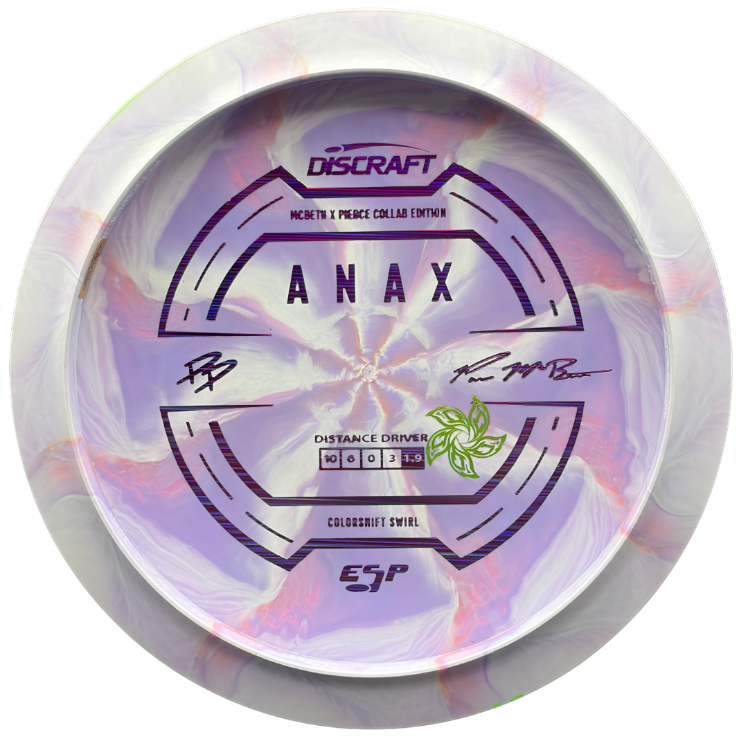 Lore | Discraft PMP x PP Collab Colorshift Swirl ESP Anax | Purple Lines/Green Holo | 173g