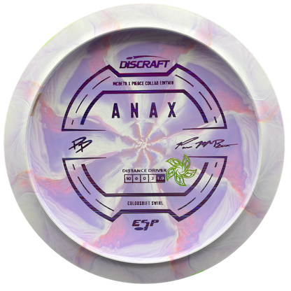 Lore | Discraft PMP x PP Collab Colorshift Swirl ESP Anax | Purple Lines/Green Holo | 173g