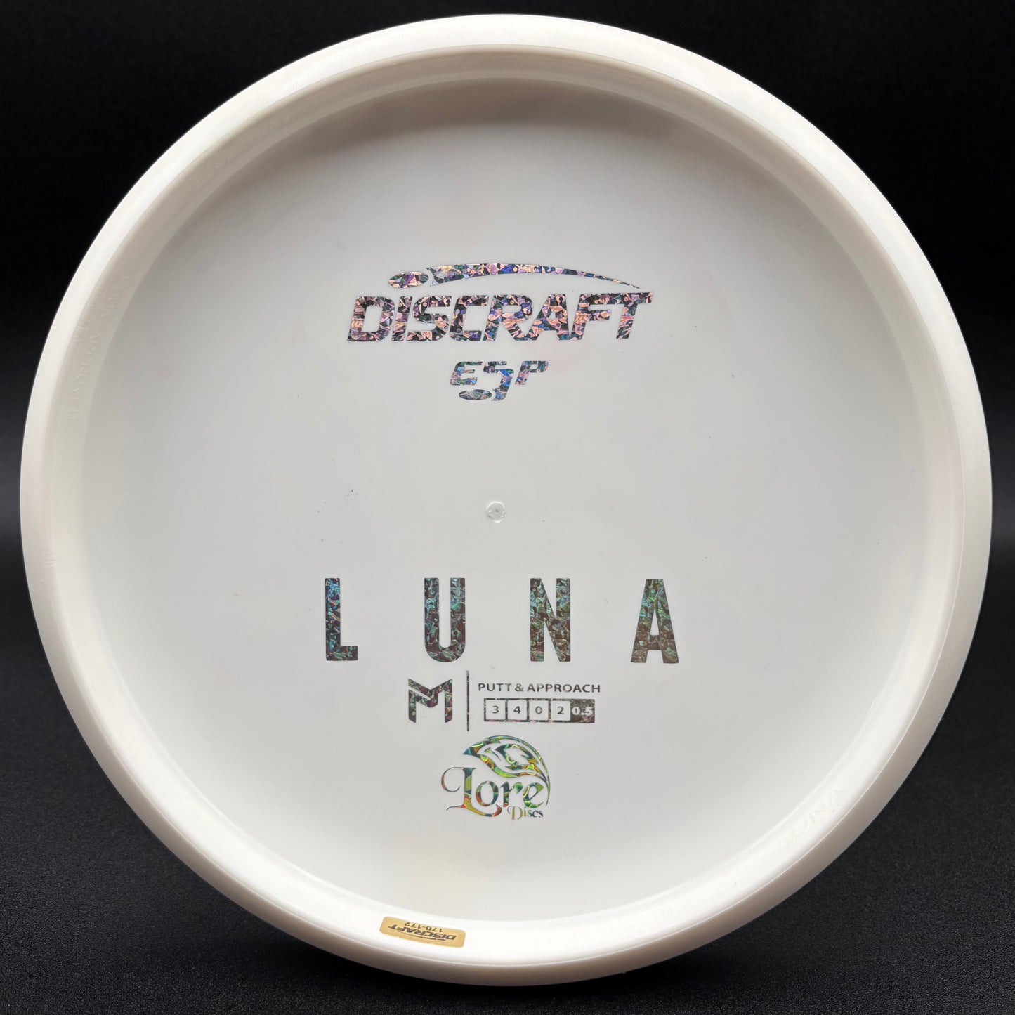 Lore Vines | Discraft ESP Luna | Silver Microshatter/Silver Hearts | 172g