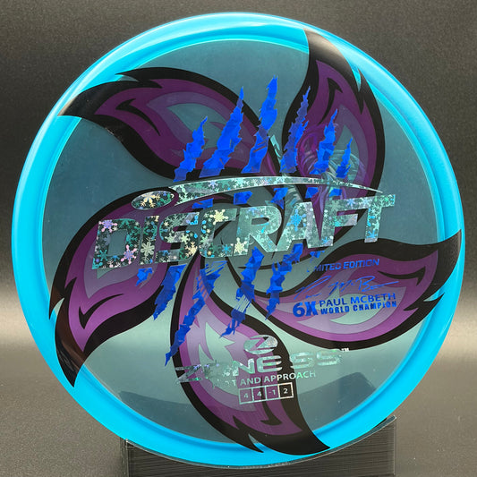Lore | Discraft Paul McBeth 6x Claw Limited Edition Z Zone SS | Snowflake/Blue Shatter/Holo Ghost | 175g