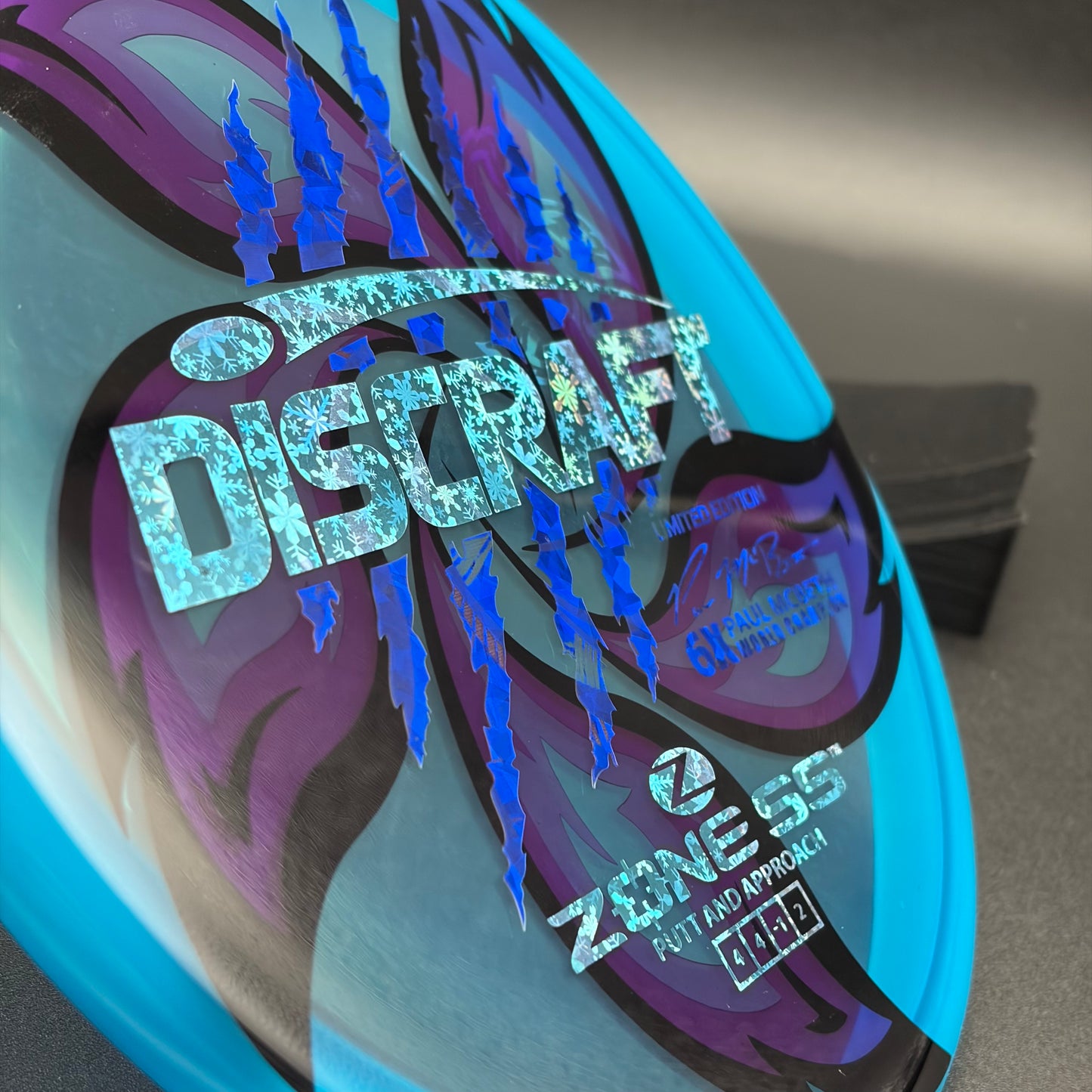 Lore | Discraft Paul McBeth 6x Claw Limited Edition Z Zone SS | Snowflake/Blue Shatter/Holo Ghost | 175g