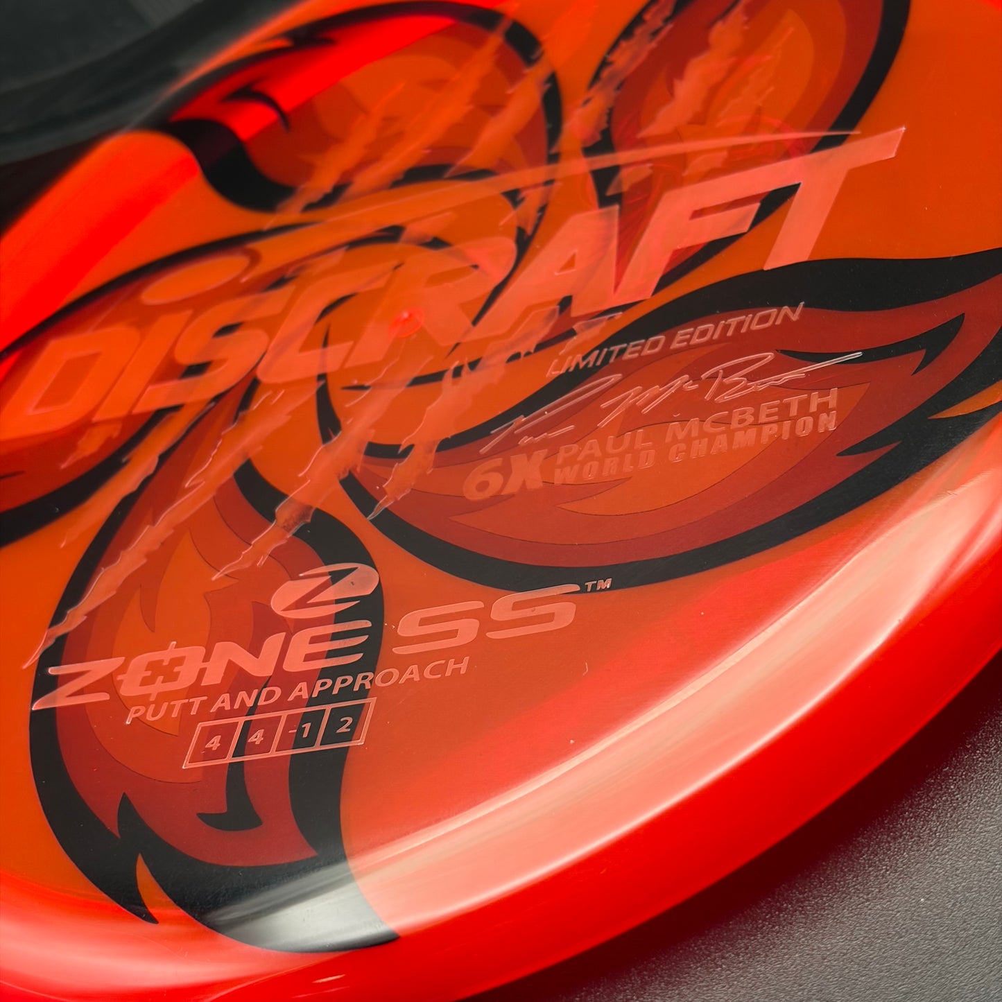 Lore | Discraft Paul McBeth 6x Claw Limited Edition Z Zone SS | Wiped/Holo Ghost | 175g