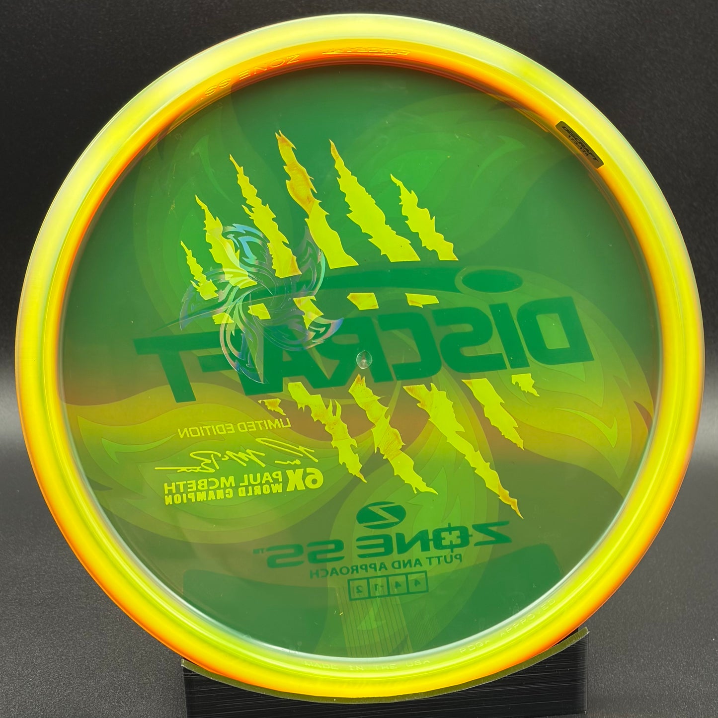 Lore | Discraft Paul McBeth 6x Claw Limited Edition Z Zone SS | Black/Red Holo/Holo Ghost | 174g