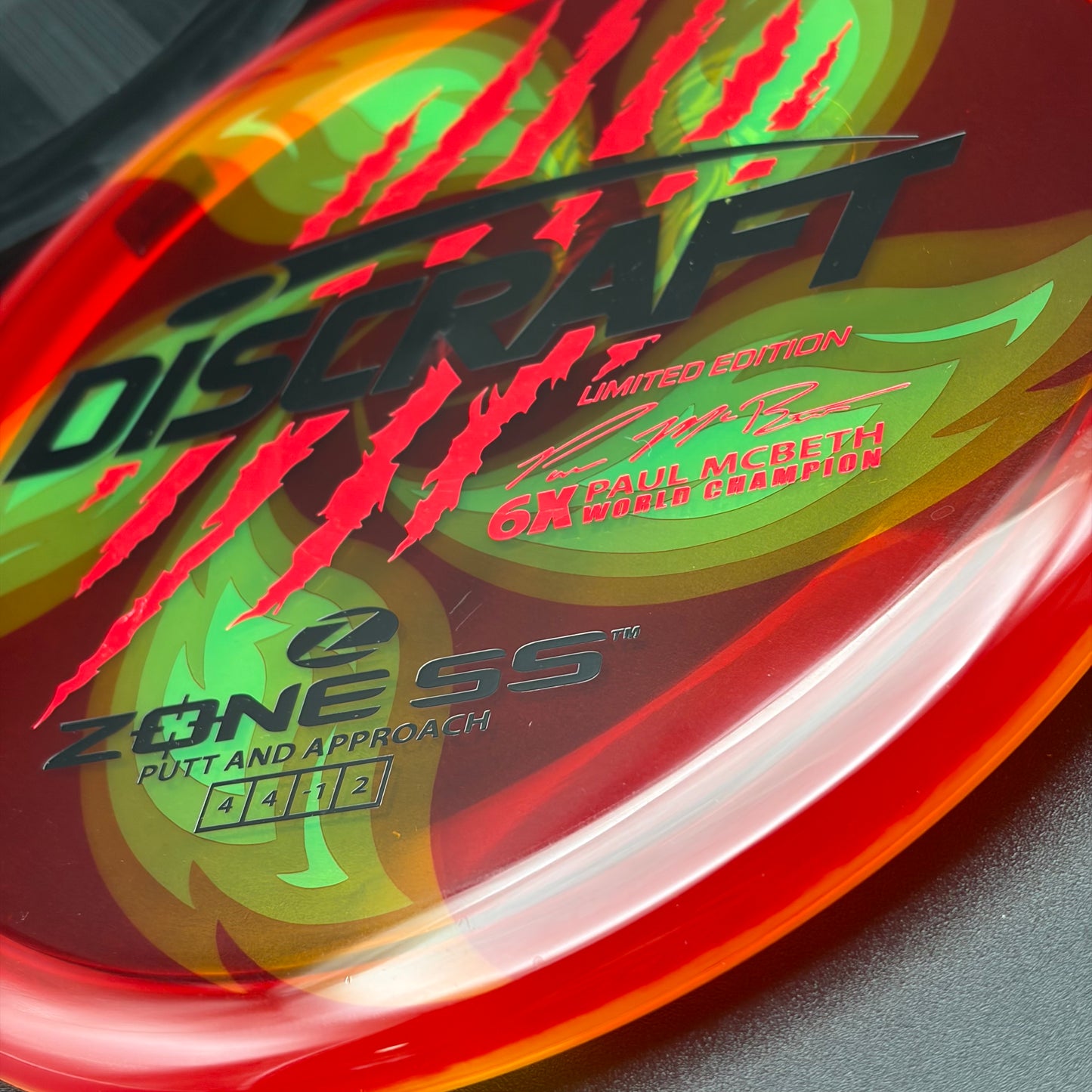 Lore | Discraft Paul McBeth 6x Claw Limited Edition Z Zone SS | Black/Red Holo/Holo Ghost | 174g