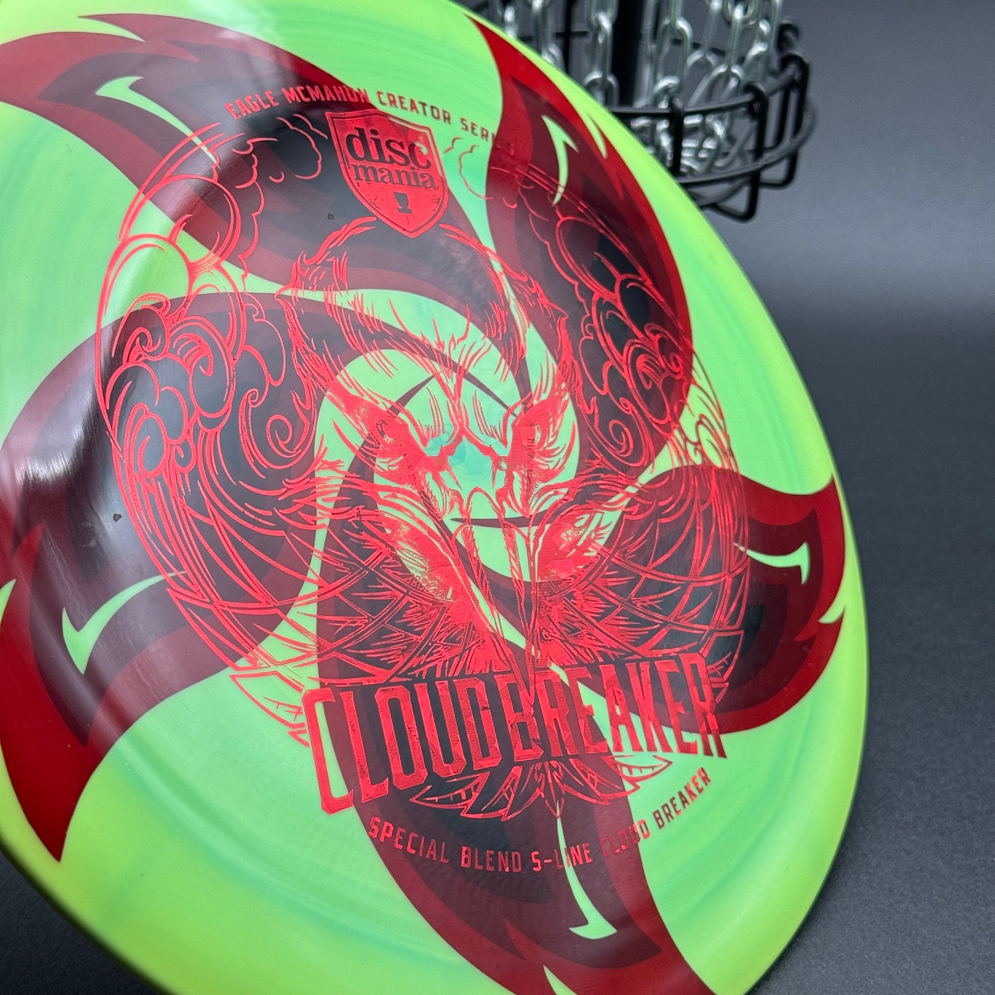 Lore | Discmania Eagle McMahon Creator Series Special Blend S-Line Cloud Breaker | Red Shatter/Black Hidden Stars | 173g