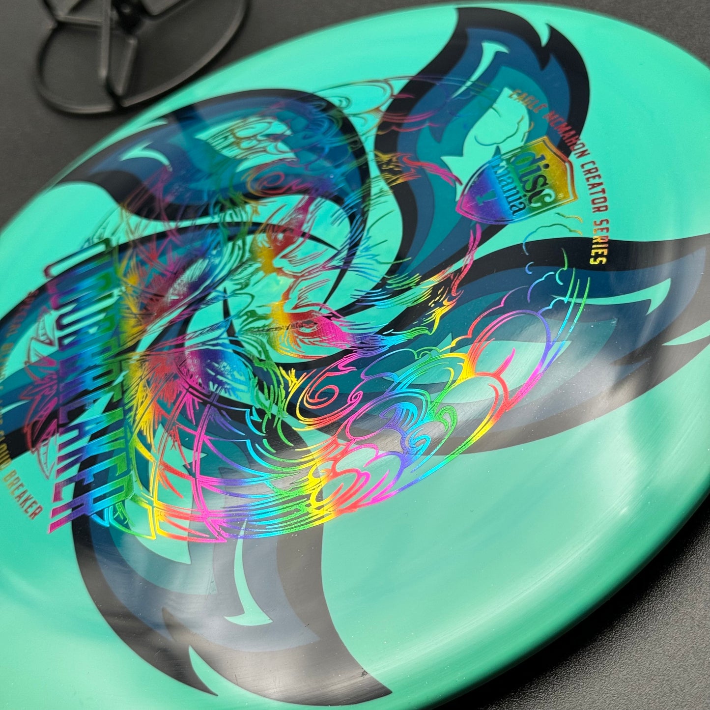 Lore | Discmania Eagle McMahon Creator Series Special Blend S-Line Cloud Breaker | Flat Rainbow/Silver Flowers | 174g