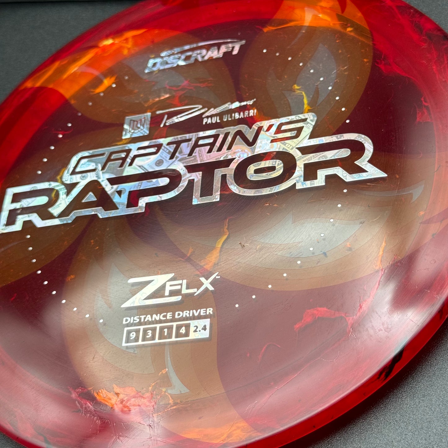 Lore | Discraft Paul Ulibarri Jawbreaker Z FLX Captain's Raptor | Money/Money | 177g