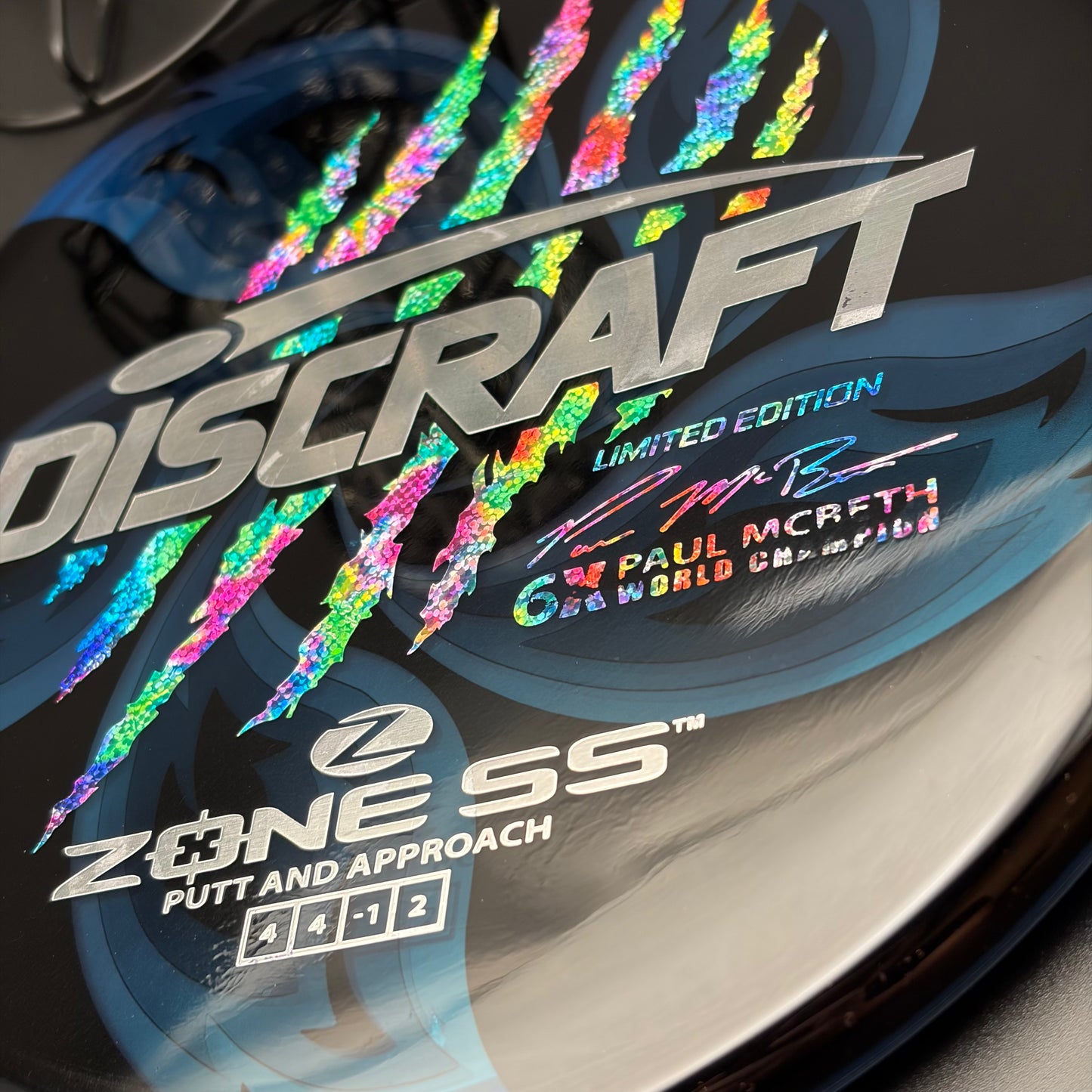 Lore | Discraft Paul McBeth 6x Claw Limited Edition Z Zone SS | Silver Metallic/Party Time/Holo Ghost | 174g