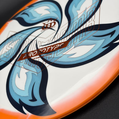 folkLore | Dynamic Discs Rick Wysocki Prototype Supreme Orbit Sockibomb Felon | Orange/Blue Holo | 176g