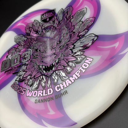 Lore | Discmania Gannon Buhr 2025 World Champion Q-Line DD3 | Black/Silver/Pink/Holo Ghost | 172g