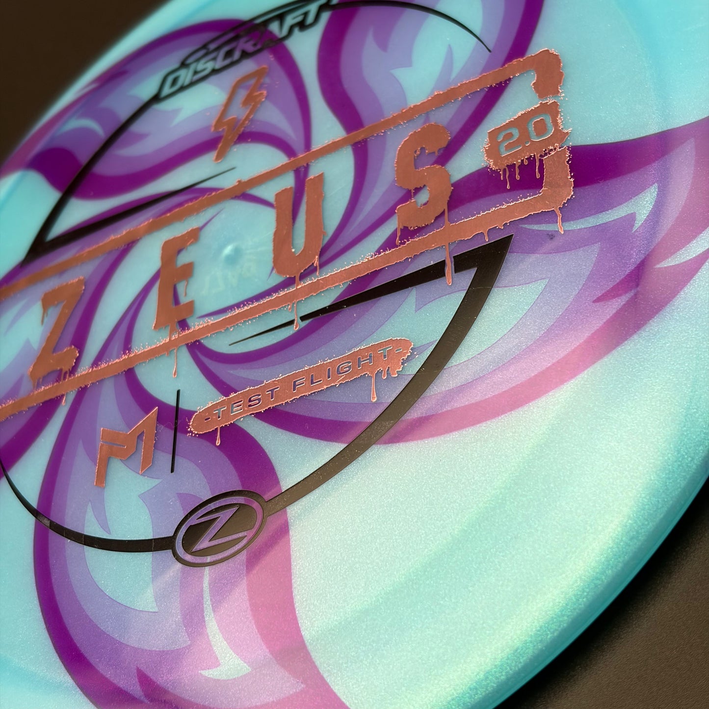 Lore | Discraft Paul McBeth Test Flight Colorshift Z Zeus 2.0 | Black/Pink Holo/Holo Ghost | 175g