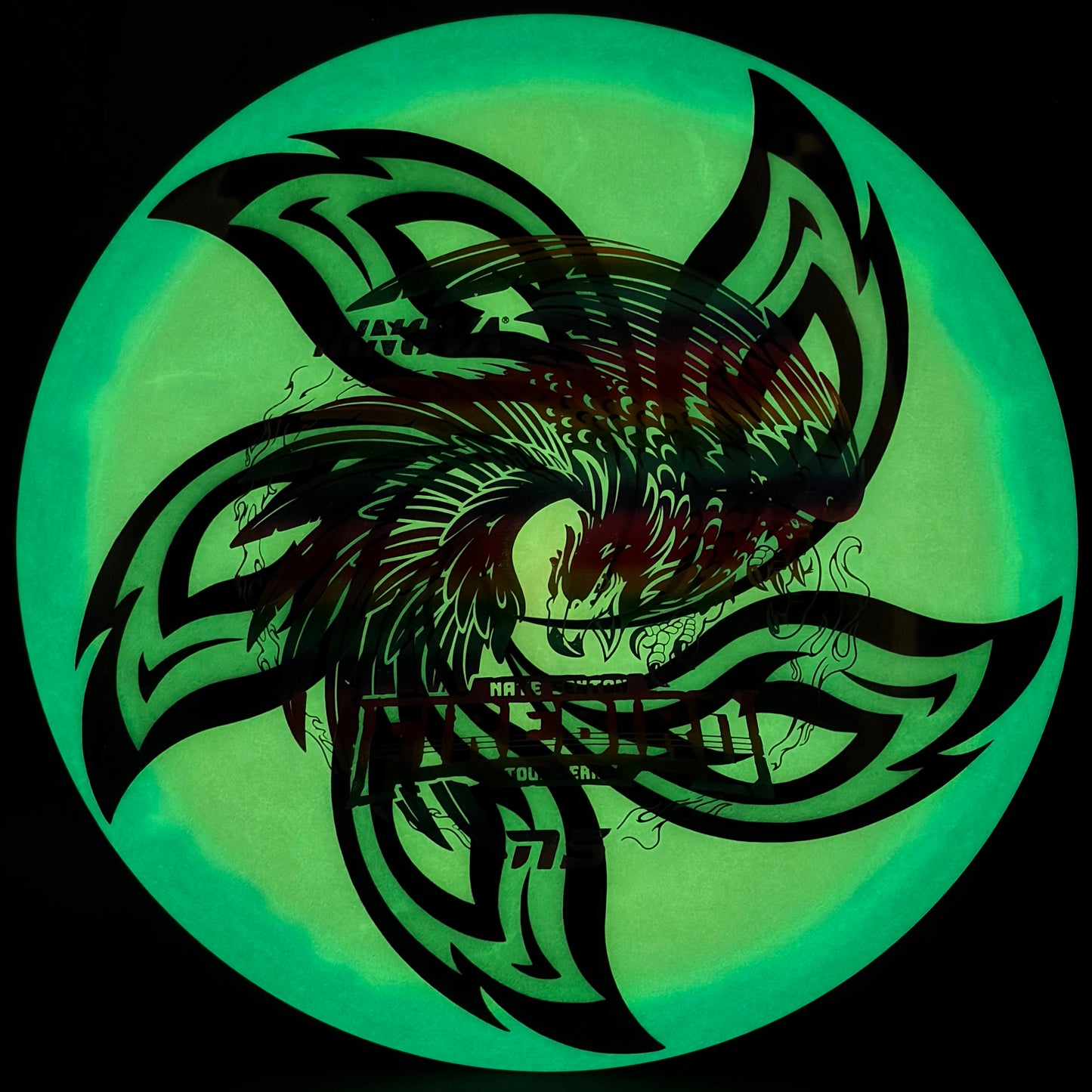 Lore | Innova 2023 Nate Sexton Tour Series Glow Halo Champion Firebird | Rainbow/Green Holo | 174g