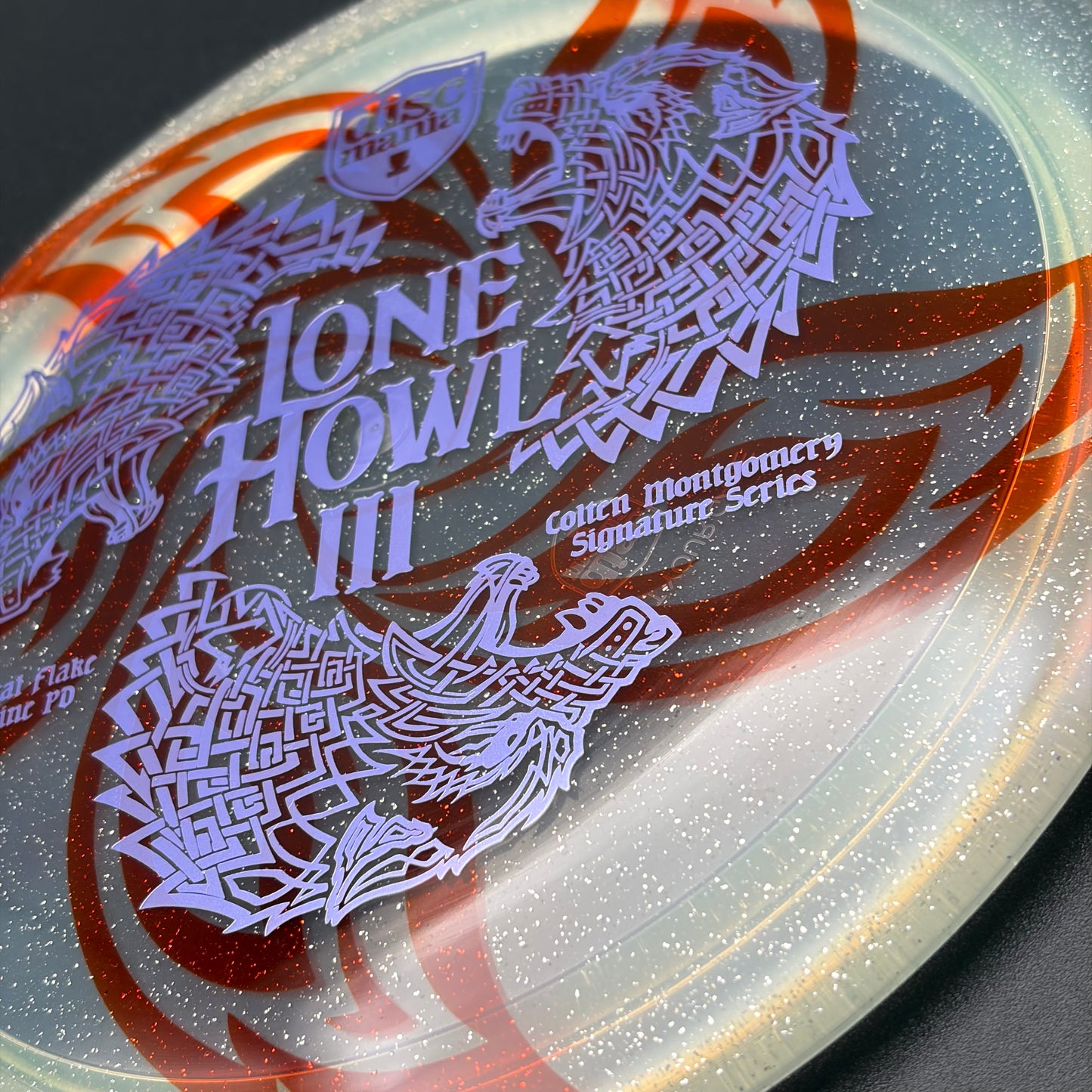 Lore | Discmania Colten Motgomery Signature Series Lone Howl 3 Metal Flake C-Line PD | Lavender/Holo Ghost | 172g