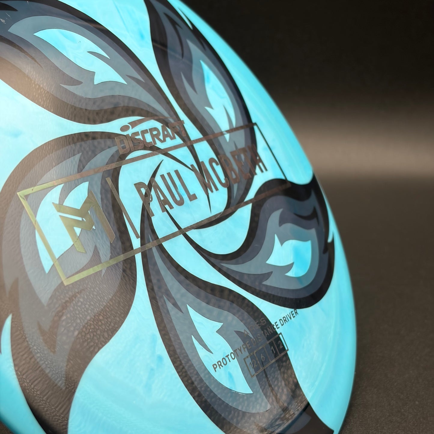 Lore | Discraft Paul McBeth Prototype ESP Ares | Dark Spiro/Blue Holo | 165g