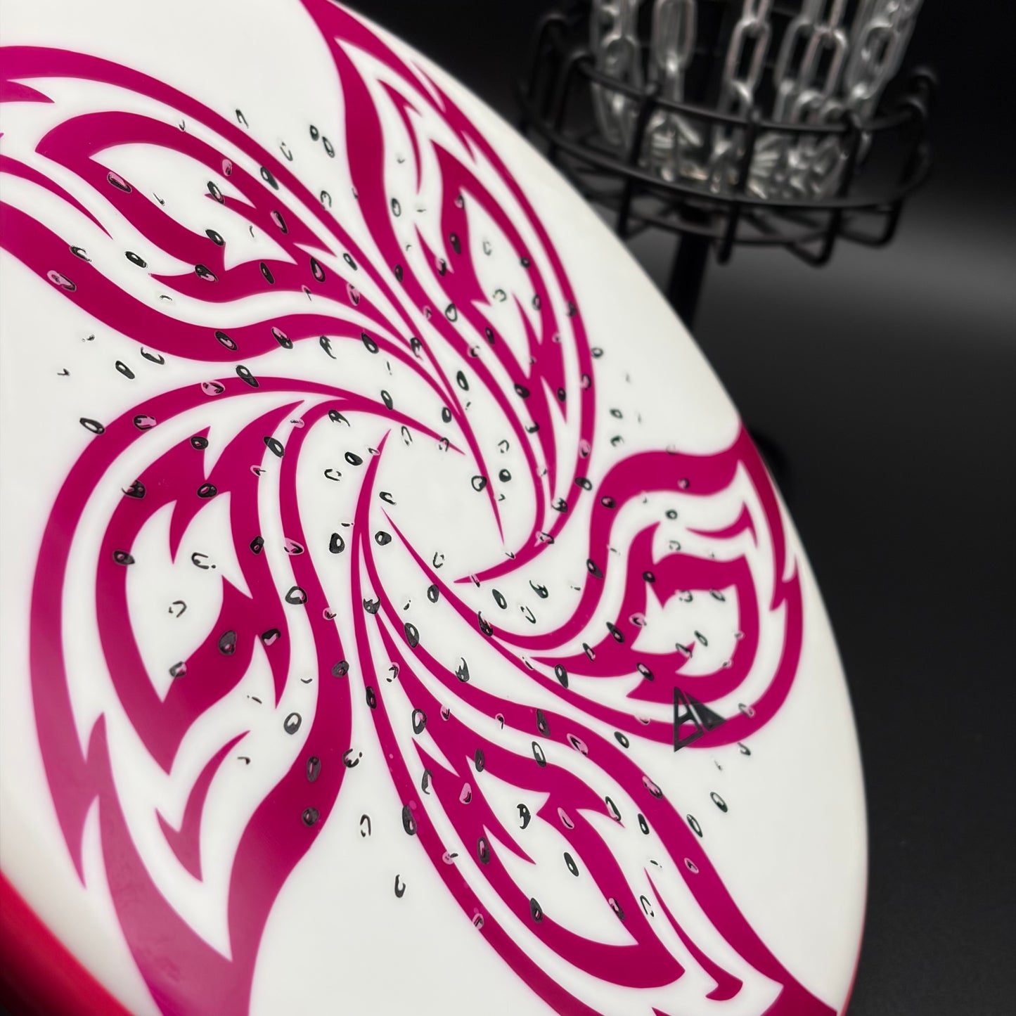 Lore | Axiom Dragon Fruit Neutron Soft Pitch | Black/Silver/Silver Hearts | 162g