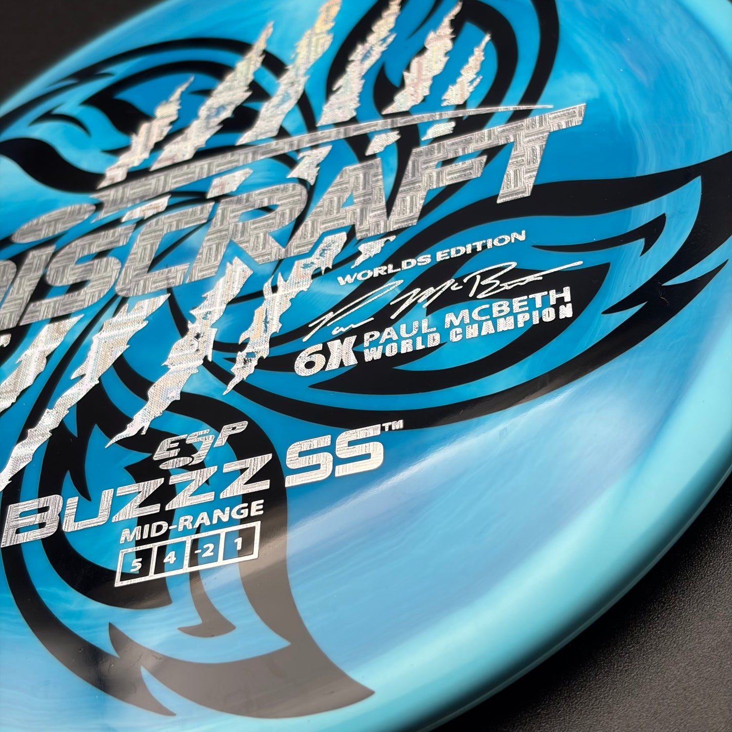 Lore | Discraft Paul McBeth 6x Claw Worlds Edition ESP Buzzz SS | Circuit Board/Silver Parquet/Silver Tron | 178g