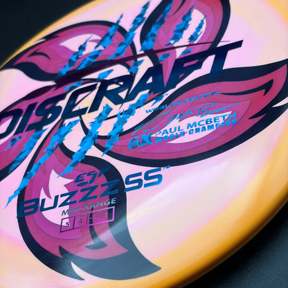Lore | Discraft Paul McBeth 6x Claw Worlds Edition ESP Buzzz SS | Winter Sunset/Blue Shatter/Blue Shatter | 177g