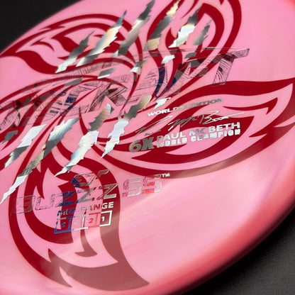 Lore | Discraft Paul McBeth 6x Claw Worlds Edition ESP Buzzz SS | Flag/Silver Holo Sun/Money | 178g