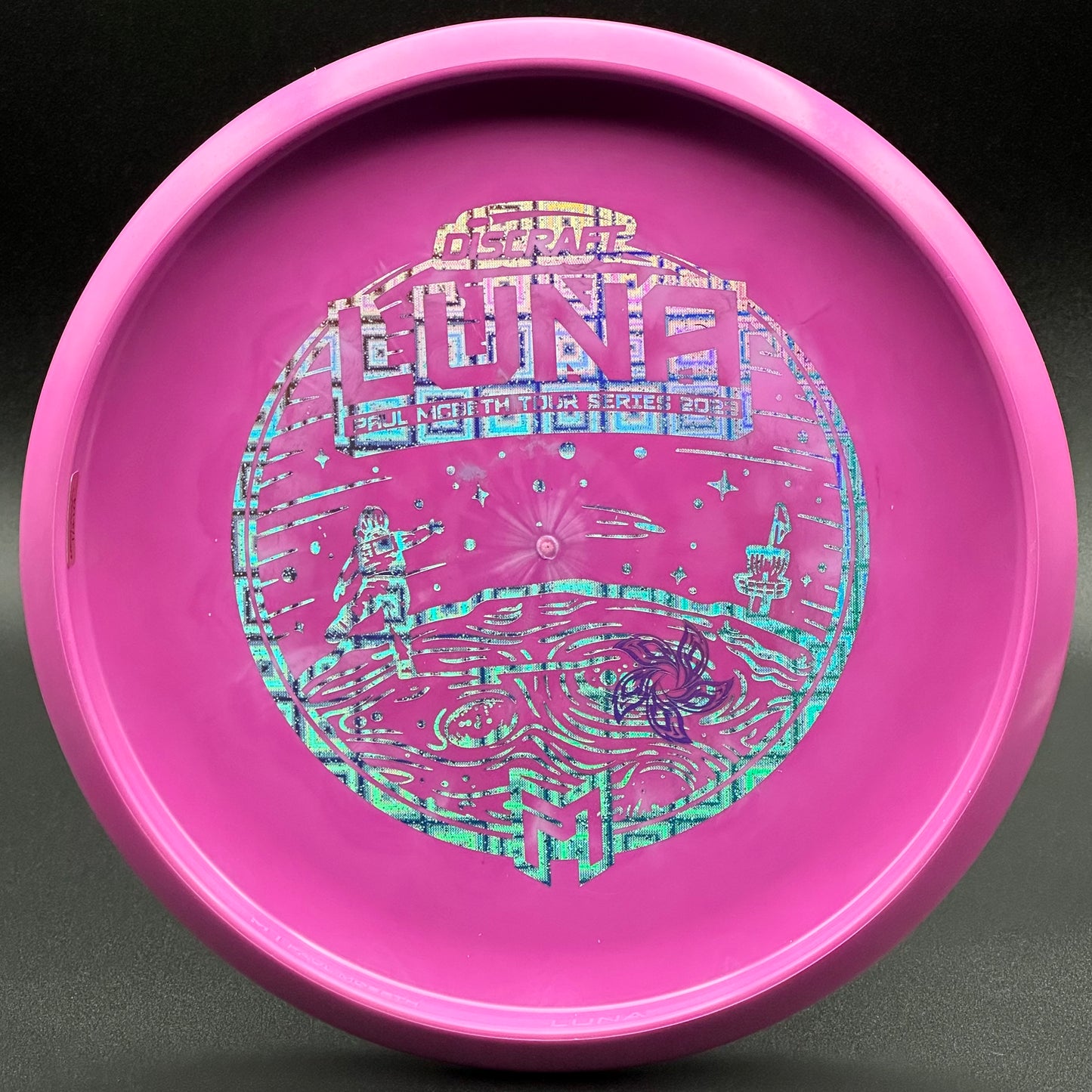 Lore | Discraft 2023 Paul McBeth Tour Seires ESP Luna | Holo Squares/Purple Holo | 178g