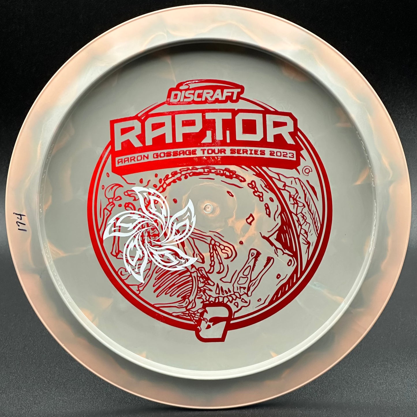 Lore | Discraft 2023 Aaron Gossage Tour Series ESP Raptor | Metallic Red/Matte White | 175g