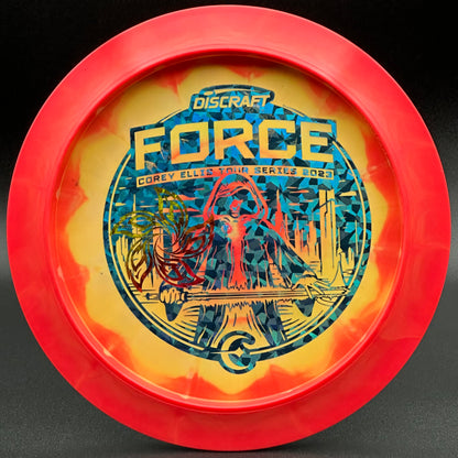 Lore | Discraft 2023 Corey Ellis Tour Series ESP Force | Blue Shatter/Warm Shatter | 175g