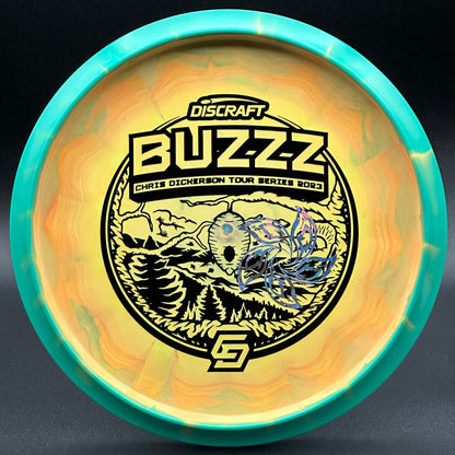 Lore | Discraft 2023 Chris Dickerson Tour Series ESP Buzzz | Black/Silver Flowers | 178g