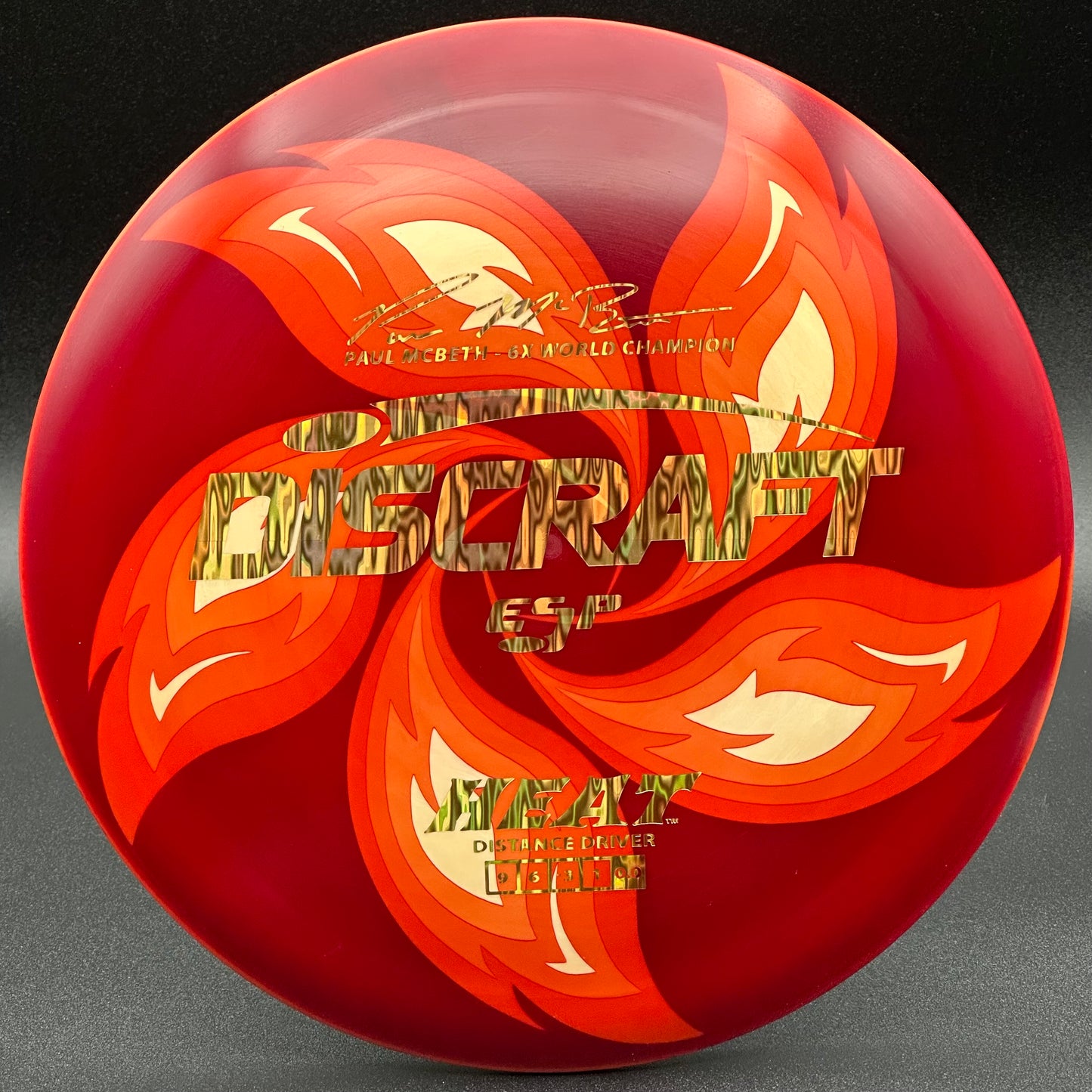 Lore | Discraft 6x Paul McBeth ESP Heat | Gold Waterfall/Black/Gold | 174g