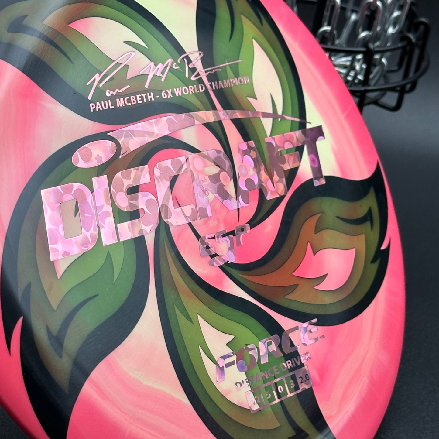 Lore | Discraft 6x Paul McBeth ESP Force | Pink Flowers/Pink Flowers | 174g