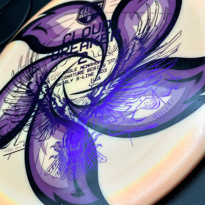 Lore | Discmania Eagle McMahon Signature Series Cloud Breaker 2 Swirly S-Line DD3 | Metallic Purple/Black/Purple Holo | 172g