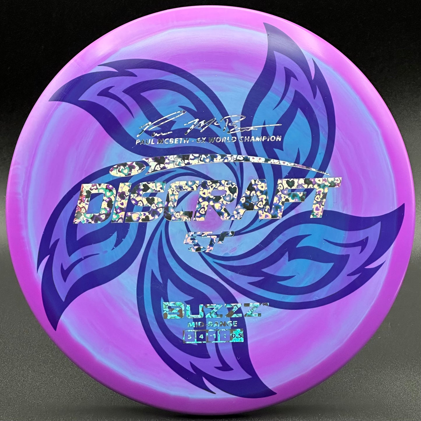 Lore | Discraft 6x Paul McBeth ESP Buzzz | Silver Hearts/Silver Hearts | 180g