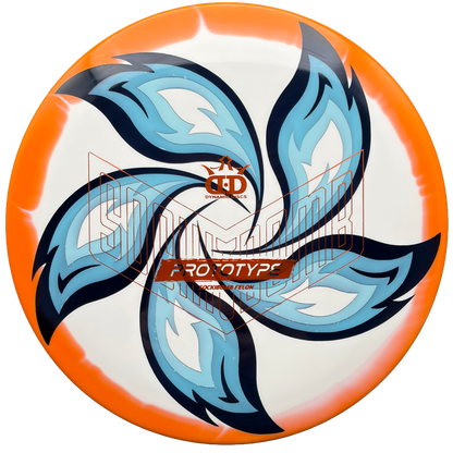 folkLore | Dynamic Discs Rick Wysocki Prototype Supreme Orbit Sockibomb Felon | Orange/Blue Holo | 176g