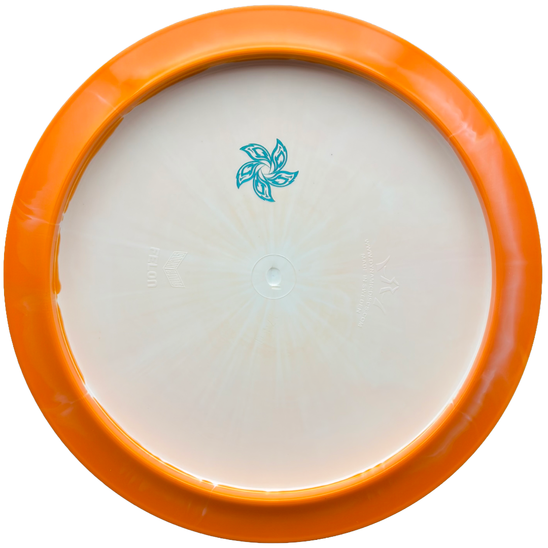 folkLore | Dynamic Discs Rick Wysocki Prototype Supreme Orbit Sockibomb Felon | Orange/Blue Holo | 176g