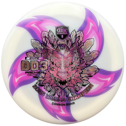 Lore | Discmania Gannon Buhr 2025 World Champion Q-Line DD3 | Black/Silver/Pink/Holo Ghost | 172g