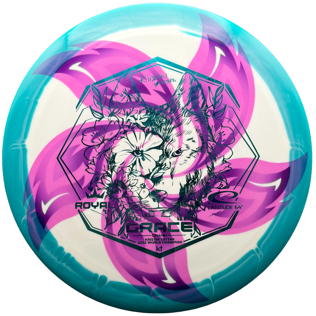 Lore | Latitude 64 Kristin Tattar Royal Grand Orbit Grace | Teal/Blue Holo | 175g