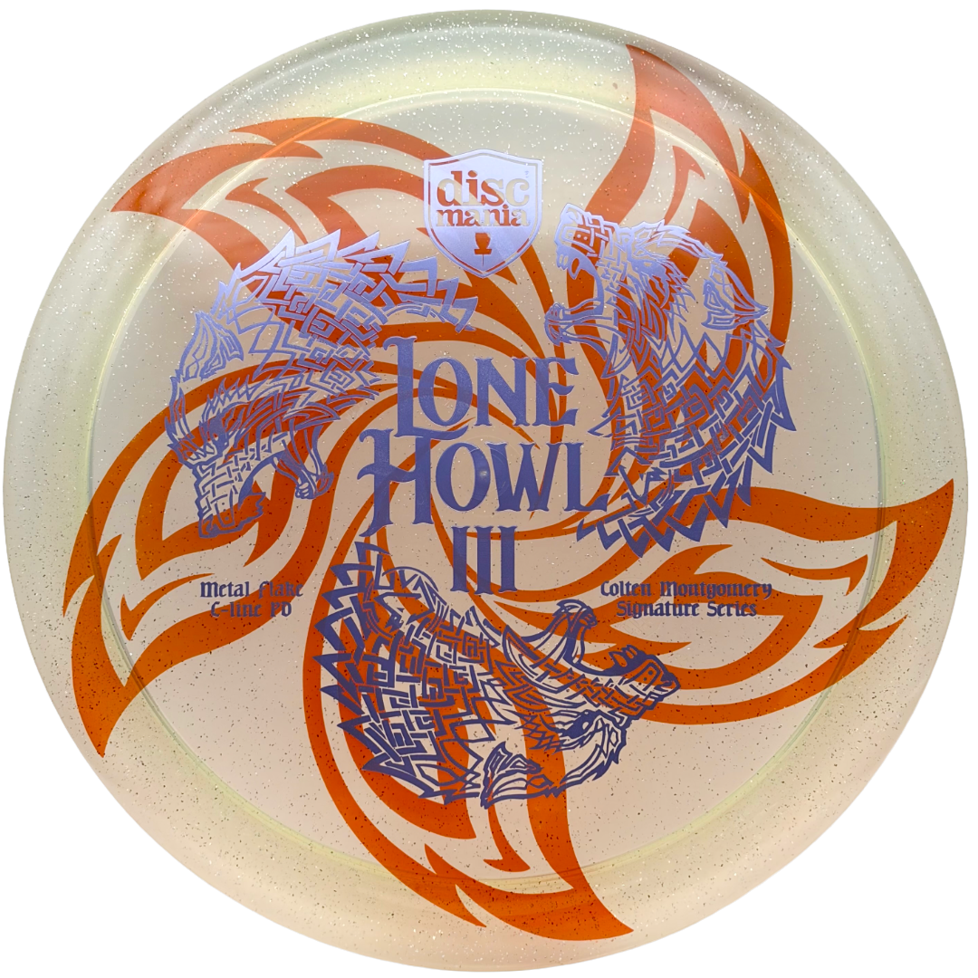 Lore | Discmania Colten Motgomery Signature Series Lone Howl 3 Metal Flake C-Line PD | Lavender/Holo Ghost | 172g